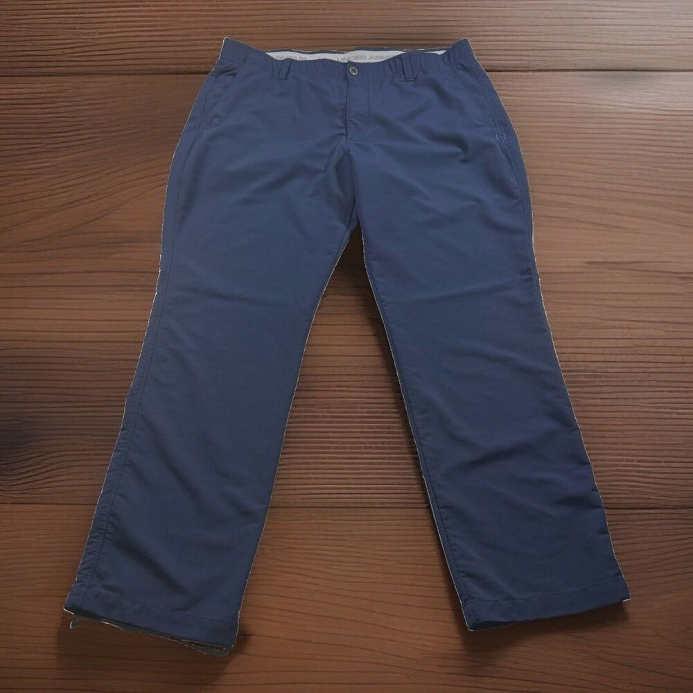 Under Armour Performance Golf Pants Men’s 40x30 (fits 39x30) Navy Stretch Waist